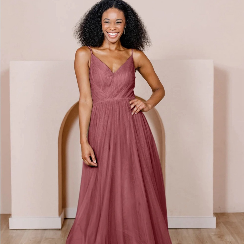 Revelry Penelope Tulle Dress Size 6 Rosewood
